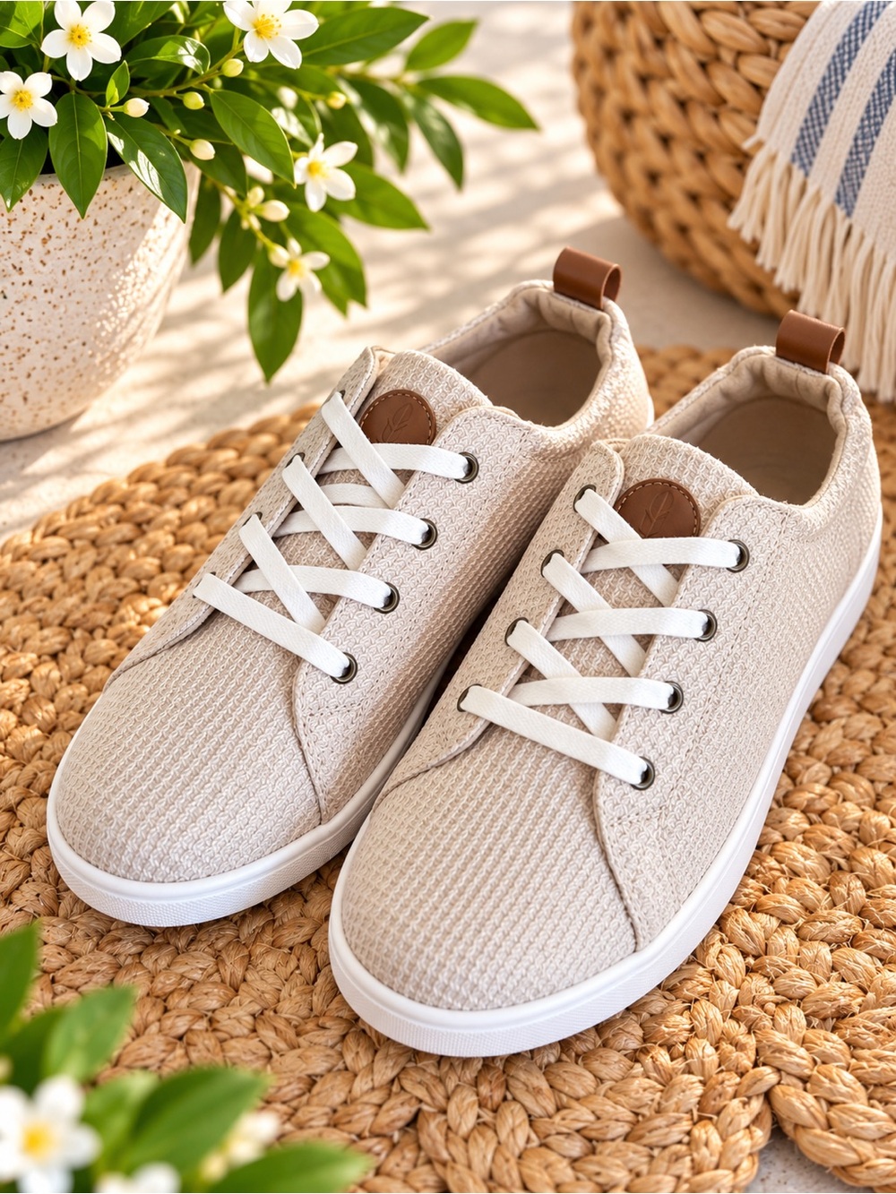 Revitalign Ophelia Quilted Cream Ivory Casual Sneakers Women’s Size 9 #86